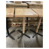24" x 30" x 42" Natural Oak Patio Table