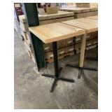 24" x 30" x 42" Natural Oak Patio Table