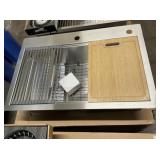 33" Stainless Dual Mount Kitchen Workstation Sink
