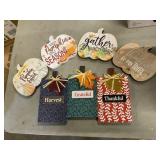 Lot of Wooden Fall Decor