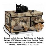 Clawsable Heated Cat House