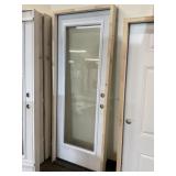 30" x 80" LH Steel Full View Exterior Door