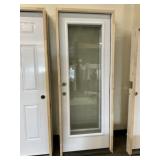 30" x 80" RH Steel Full View Exterior Door