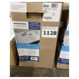 37" Solid White Cultured Marble Vanity Top