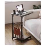 Wheeled Desk / Side Table / Grey