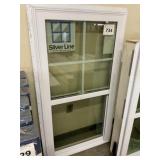 28-1/4" x 54-1/4" White Vinyl Single Hung Window