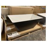 Acquabella 59" Black Freestanding Bathtub