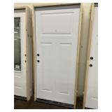 36" x 80" RH Steel 3-Panel Exterior Door