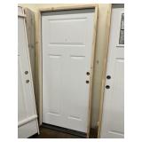 36" x 80" LH Steel 3-Panel Exterior Door