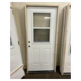 36" x 80" RH Steel 1/2 View 1/2 Vent Ext. Door