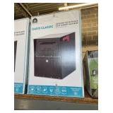 Locking Satin Black Post Mount Mailbox