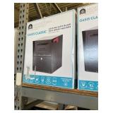 Locking Satin Black Post Mount Mailbox
