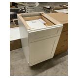 21" White Shaker Style Base Cabinet