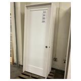 30" x 80" LH 1-Panel Primed Wood Door