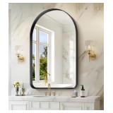 Nimury 30"x48" Arched Top Black Frame Mirror x2