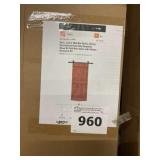 34" x 84" Cherry Red Bifold Barn Door Kit
