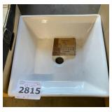 16-1/2" x 16-1/2" White Vessel Sink
