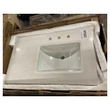 36" x 22" Right Hand Offset Vanity Top