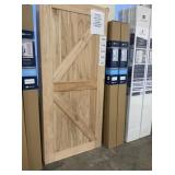 36" x 80" Cedar K-Style Barn Door w/ Hardware