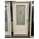 36" x 80" LH Fiberglass MV Deco Glass Ext. Door