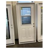 36" x 80" LH Fiberglass HV w/ Venting Ext. Door