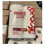 Case Of 24 Rolls Of Presto Toilet Paper x2 cases
