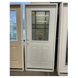 36" x 80" RH Steel MV Deco Glass Exterior Door