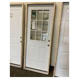 32" x 80" LH Steel 9-Lite Exterior Door