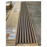 Engineered Light Walnut Wood Slat Wall x 16 Boxes
