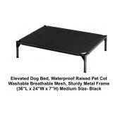 Elevated Dog Bed In Black