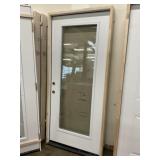 36" x 80" RH Steel Full View Exterior Door