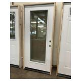 36" x 80" LH Steel Full View Exterior Door