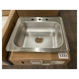 25" x 22" Stainless Steel Single bowl Sink