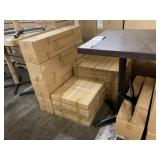 24" x 30" x 42" Dark Oak Patio Table x 2