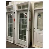 32" x 80" LH Steel 15-Lite Ext. Door W/ Transom