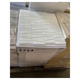 12" x 12" Fringe White Coral Mosaic Tile x 66 pcs
