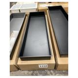 46" x 14" Steel Vertical Shower Niche in Black