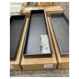 58" x 14" Steel Vertical Shower Niche In Black