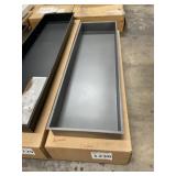 46" x 14" Steel horizontal Shower Niche In Pewter
