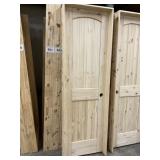 30" x 80" LH Pine 2-Panel Arch Top Interior Door