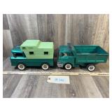 Structo Dump Truck and Camper Truck