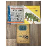 Qty 3 John Deere Manuals; Care and Operation of Pl