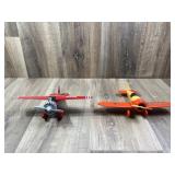 Qty 2 Airplane Banks; Toy Farmer, Case