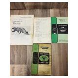 Qty 5 John Deere Manuals; Model G Tractor, Hydraul