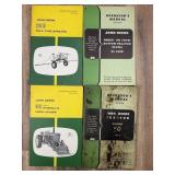Qty 4 John Deere Manuals; Model 50 Tractor, Farm L