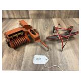 Qty. 2, Ground Drive Hay Rake and Square Baler, Tr