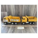 2 ERTL Dump Master Dump Trucks