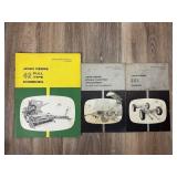 Qty 3 John Deere Manuals; Straw Chopper Attachment