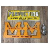 Qty 3; Perfection Plate, MM wall hanging and Case