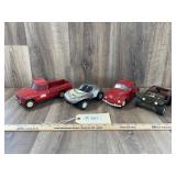 Qty 4 Tonkas; Pickup, Jeep, VW Bug and Dune Buggy